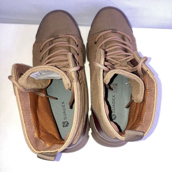DUNE SUADEX Steel Toe Military Safety Boots Khaki Lace Up Lightweight Size 44 EU main image 5
